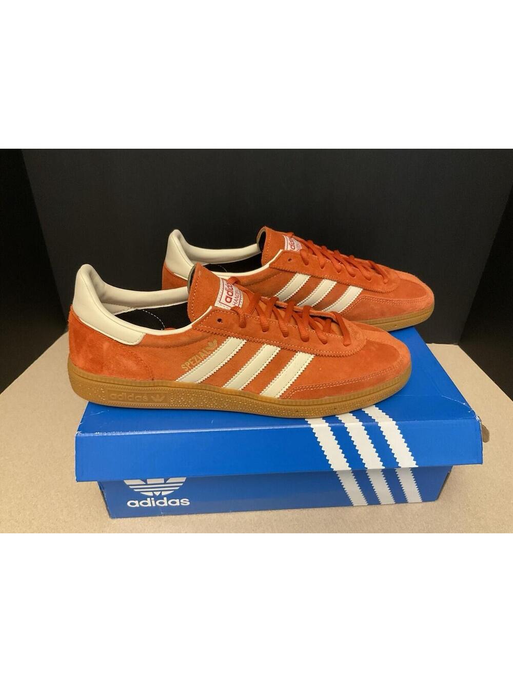 New! Mens Adidas Handball Spezial Preloved Red/ Gum Athletic Shoes. Size 10.5.